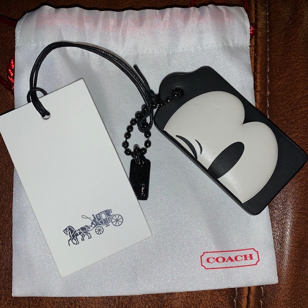 Disney x COACH Mickey Wink Hangtag 1 1/2 x 2 3/4